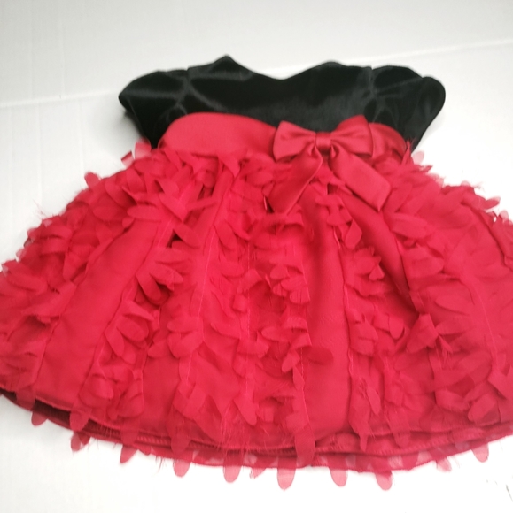 Couture Princess 2 Pc Red and Black Dress Size 12M - Picture 4 of 14